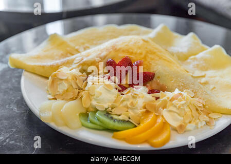 Exotische Früchte crape Stockfoto
