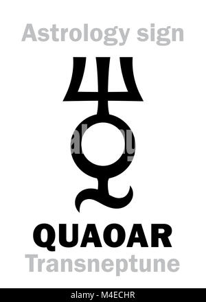 Astrologie: Planetoid QUAOAR Stockfoto