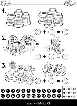 Pädagogische Tätigkeit Färbung Seite Stockfoto