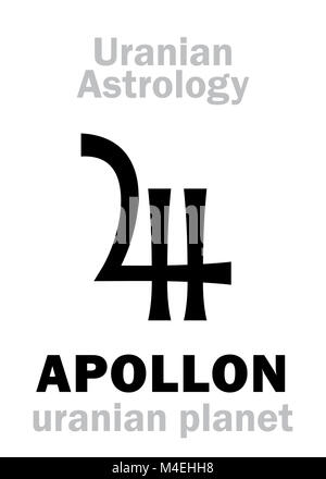 Astrologie: APOLLON (Uranisch Planet) Stockfoto