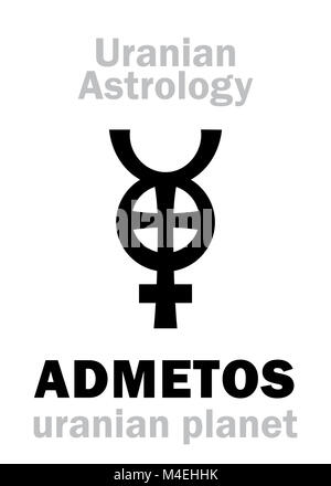 Astrologie: ADMETOS (Uranisch Planet) Stockfoto