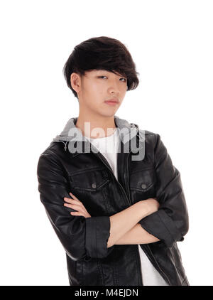 Portrait von Asiatischen jungen Mann. Stockfoto