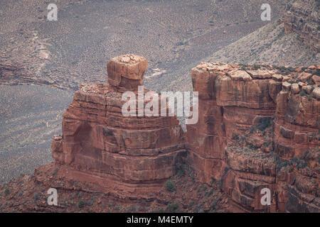 Blick über den Grand Canyon vom South Rim teil Stockfoto