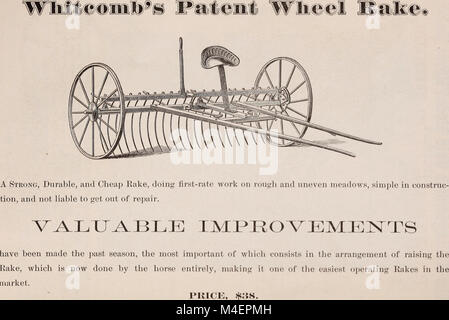 Jährliche beschreibende und illustrierte Katalog der echten Wethersfield Garten und landwirtschaftliches Saatgut, landwirtschaftliche Geräte, Maschinen, usw. - 1874 (1874) (18424879945) Stockfoto