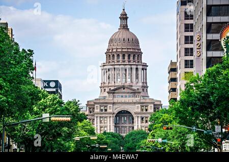 Austin Texas State Capitol Building Stockfoto