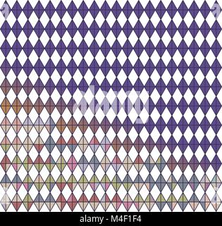 Multi-farbige geometrische Muster in Gradient UV-Farbe Trend 2018. Vector Illustration. Stock Vektor