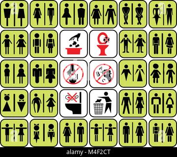 Saubere moderne öffentliche Damen Toiletten mit Handwaschbecken und WC