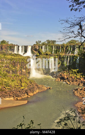 Die Iguazu Wasserfälle Brasilien, Südamerika Stockfoto