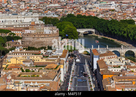 Schloss de Sant Angelo in Rom Italien Stockfoto