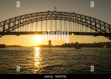 Legendären Sydney Harbour Bridge Stockfoto