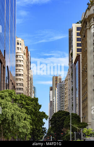 Rio Branco Avenue, Rio de Janeiro Stockfoto