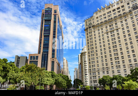 Rio Branco Avenue, Rio de Janeiro Stockfoto