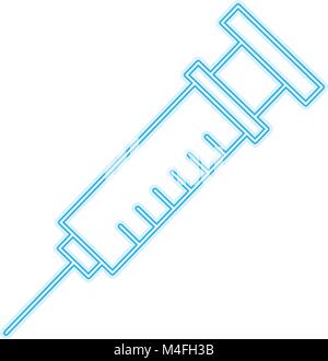 Medizinische Spritze isoliert Stock Vektor