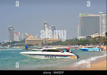 Strand von Pattaya Thailand Stockfoto