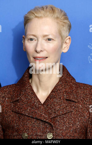 Tilda Swinton während der "Isle of Dogs" fotoshooting an der 68. Internationalen Filmfestspiele Berlin/Berlinale 2018 im Hotel Grand Hyatt am 15. Februar in Berlin, Deutschland. | Verwendung weltweit/picture Alliance Stockfoto