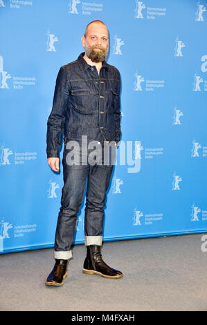 Berlin, Deutschland. 16. Februar, 2018. Wolfgang Fischer während der 'Styx' Fotoshooting an der 68. Internationalen Filmfestspiele Berlin/Berlinale 2018 am 16. Februar 2018 in Berlin, Deutschland. Credit: Geisler-Fotopress/Alamy leben Nachrichten Stockfoto