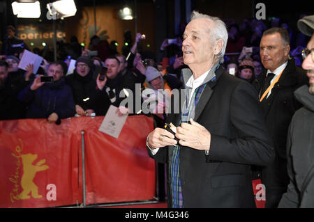 Bill Murray die Teilnahme an der "Isle of Dogs" Premiere auf der 68. Internationalen Filmfestspiele Berlin/Berlinale 2018 Berlinale Palast am 15. Februar 2018 in Berlin, Deutschland. | Verwendung weltweit Stockfoto