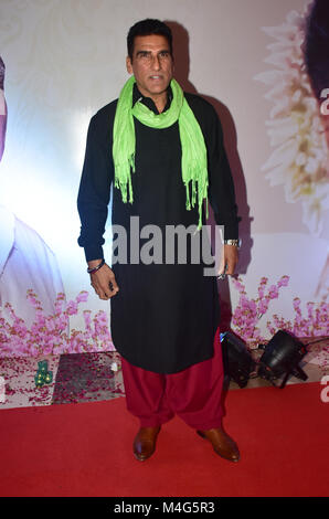 Mumbai, Indien. 16 Feb, 2018. Indische Schauspieler Mukesh Rishi am 5 Yash Chopra Memorial Award für Hotel JW Marriott, Juhu in Mumbai vorhanden. Credit: Azhar Khan/SOPA/ZUMA Draht/Alamy leben Nachrichten Stockfoto