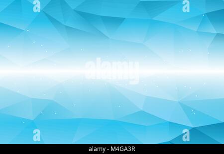 Blau abstrakte polygon Hintergrund Stock Vektor