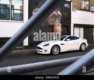 2004 Aston Martin Vanquish in Camden Town London UK Stockfoto