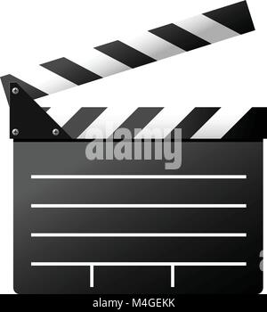 Einfach auf das Symbol des Films Schiefer - Schindeln Symbol, moviemaker Stock Vektor