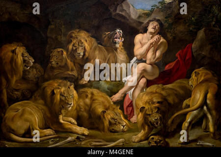 Daniel in der Lions' Den, Peter Paul Rubens, ca. 1615, National Gallery, Washington DC, USA, Nordamerika Stockfoto