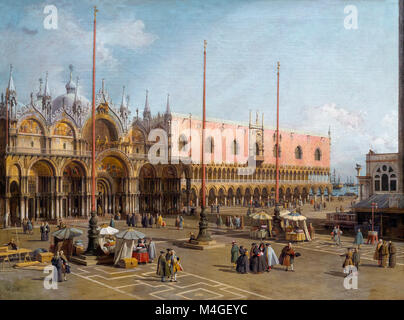 Das Quadrat der Markusplatz, Venedig, Canaletto, 1742-1744, National Gallery, Washington DC, USA, Nordamerika Stockfoto