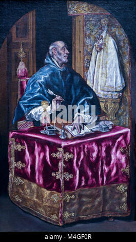 Saint Ildefonso, El Greco, circa 1610, National Gallery, Washington DC, USA, Nordamerika Stockfoto