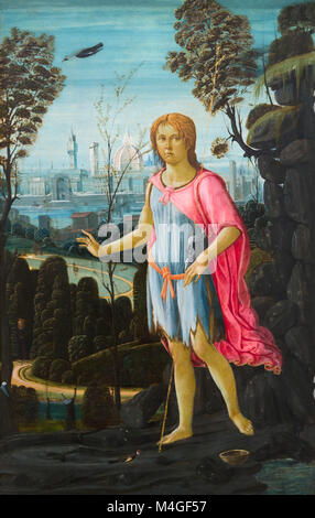 Der hl. Johannes der Täufer, Jacopo del Sellaio, circa 1480, National Gallery, Washington DC, USA, Nordamerika Stockfoto