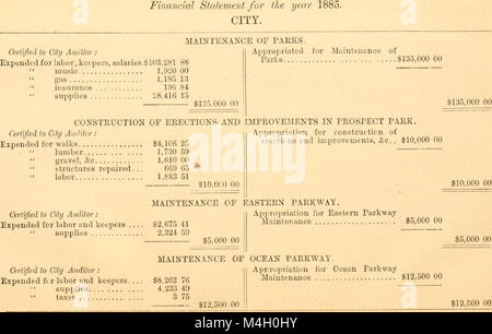 Jahresbericht des Brooklyn Park Kommissare.. (1869) (19354470222) Stockfoto
