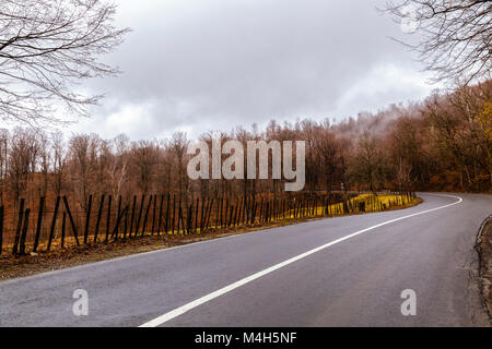 Ein Berg Straße durch das Apuseni Gebirge in Rumänien Stockfoto