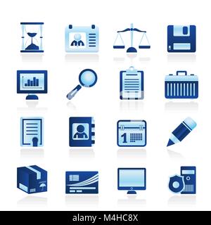 Business und Office Icons-Vektor Icon Set Stock Vektor