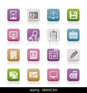 Business und Office Icons-Vektor Icon Set Stock Vektor