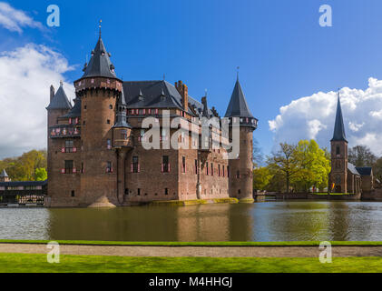 De Haar Schloss in der Nähe von Utrecht - Niederlande Stockfoto