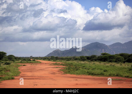 Tsavo Ost-National Park in Kenia Stockfoto