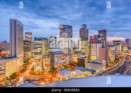 Osaka, Japan skyline über Umeda Bezirk. Stockfoto