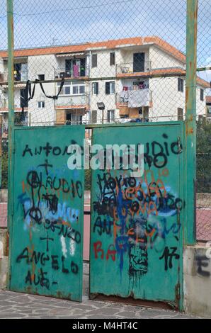 Scampia an der nördlichen Peripherie von Neapel (Italien) Stockfoto