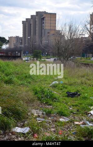 Scampia an der nördlichen Peripherie von Neapel (Italien): Die über Arcangelo Ghisleri Stockfoto