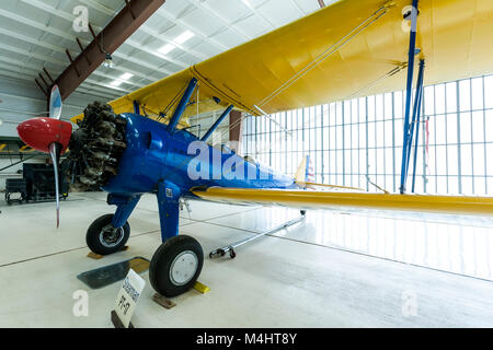 Stearman PT-17, Krieg Adler Air Museum, Santa Teresa, New Mexiko USA Stockfoto