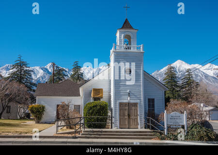 Die historischen Pioneer Memorial United Methodist Church in der Unabhängigkeit, Kalifornien. Stockfoto