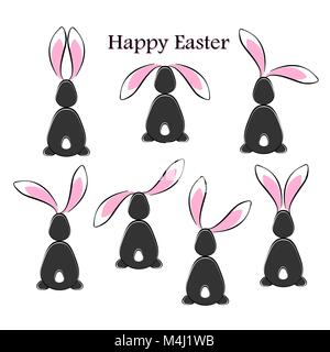Frohe Ostern abstrakte Postkarte Hintergrund. Stock Vektor
