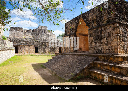 Majestätische Ruinen in Ek Balam. Ek Balam ist eine Yucatec-Maya archäologische Stätte in der Gemeinde Temozón, Yucatán, Mexiko. Stockfoto