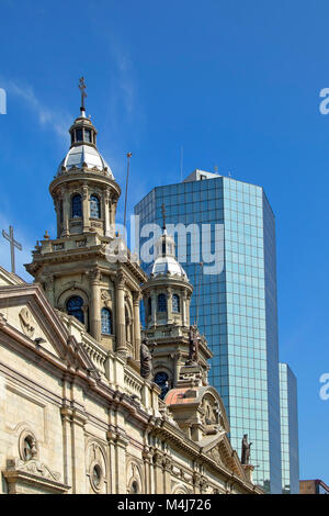 Kathedrale von Santiago an der Plaza de Armas Stockfoto