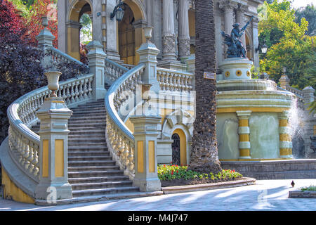 Cerro Santa Lucia in Santiago. Stockfoto