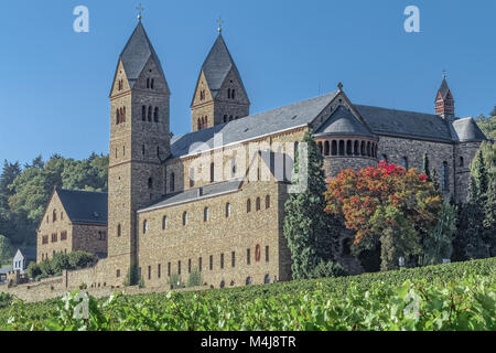 Abtei St. Hildegard in der Nähe von Rüdesheim. Stockfoto