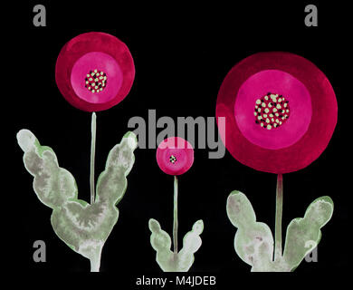 Dekorative Blumen Hintergrund Stockfoto