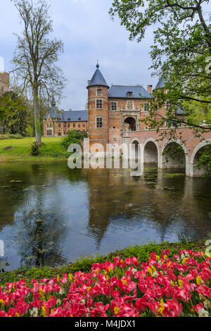 Groot Bijgaarden Schloss in Brüssel Belgien Stockfoto