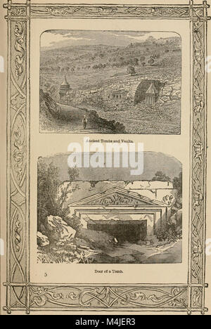 Dieses Werk deckt die antiken Ruinen des Tempels von König Salomon und anderer bekannter Städte des Orients auf und bietet präzise Beschreibungen ihrer historischen und archäologischen Bedeutung, die ein Licht auf die antiken Zivilisationen der Region werfen. Stockfoto