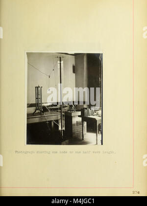 In dieser Arbeit von 1906 werden Apparate und Methoden zur Messung elektrischer Wellen vorgestellt, eine wichtige Weiterentwicklung auf dem Gebiet der Elektrotechnik und Wellentechnik. Stockfoto