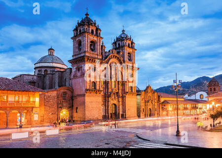 Plaza de Armas von Cusco, Peru. Stockfoto